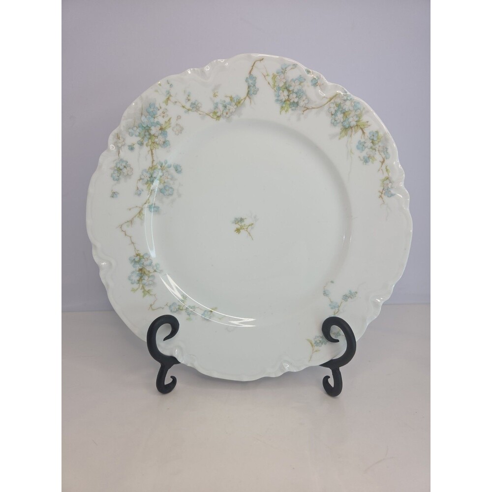 Antique Blue Haviland & Co Limoges France For John Carson 9.5" Dinner Plate 248B
